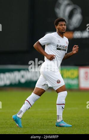 Mansfield, Royaume-Uni. 19th juillet 2022. Rhian Brewster #7 de Sheffield United à Mansfield, Royaume-Uni, le 7/19/2022. (Photo par Ben Early/News Images/Sipa USA) crédit: SIPA USA/Alay Live News Banque D'Images