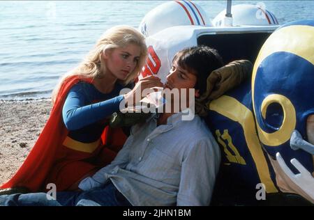 HELEN SLATER, HART BOCHNER, SUPERGIRL, 1984 Banque D'Images