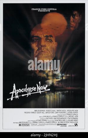 MARLON BRANDO, Martin Sheen, Apocalypse Now, l'affiche 1979 Banque D'Images