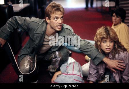 MICHAEL BIEHN, LINDA HAMILTON, le terminateur, 1984 Banque D'Images