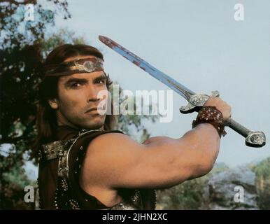 ARNOLD SCHWARZENEGGER, RED SONJA, 1985 Banque D'Images