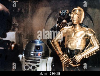 KENNY BAKER, ANTHONY DANIELS, Star Wars : Episode VI - LE RETOUR DU JEDI, 1983 Banque D'Images