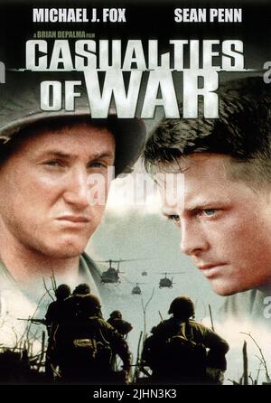 SEAN PENN, Michael J. FOX POSTER, VICTIMES DE LA GUERRE, 1989 Banque D'Images