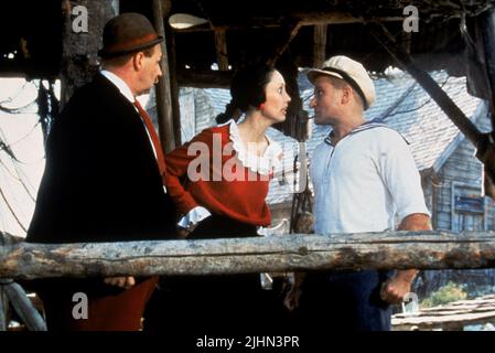 PAUL DOOLEY, Shelley Duvall, ROBIN WILLIAMS, Popeye, 1980 Banque D'Images