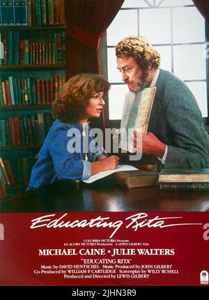 JULIE WALTERS, Michael Caine POSTER, Educating Rita, 1983 Banque D'Images