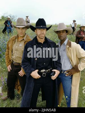 JUDSON MILLS, CHUCK NORRIS, CLARENCE GILYARD, Walker Texas Ranger, 1993 Banque D'Images