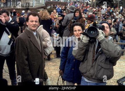 BILL MURRAY, ANDIE MACDOWELL, CHRIS ELLIOTT, jour de la Marmotte, 1993 Banque D'Images