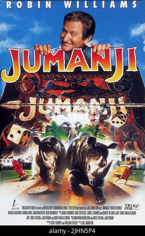 AFFICHE ROBIN WILLIAMS, JUMANJI, 1995 Banque D'Images