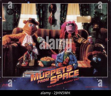 FOZZY l'OURS, KERMIT LE CHIEN, Robin, Clifford, PEPE, Rizzo, MUPPETS FROM SPACE, 1999 Banque D'Images