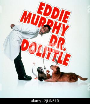 EDDIE MURPHY, POSTER DU FILM, DOCTEUR DOLITTLE, 1998 Banque D'Images