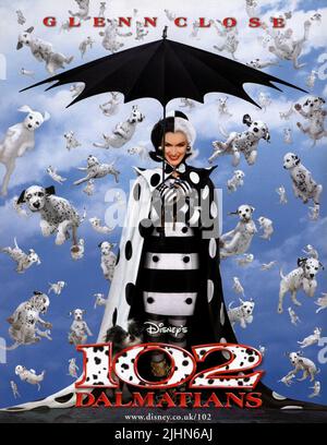 GLENN CLOSE, 102 Dalmatiens, 2000 Banque D'Images