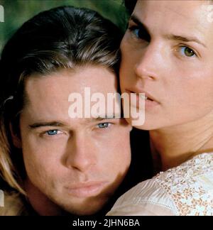 BRAD PITT, JULIA ORMOND, légendes d'Automne, 1994 Banque D'Images