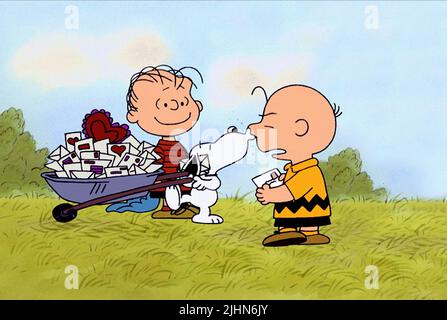 LINUS, SNOOPY, Charlie Brown, UN CHARLIE BROWN Valentine, 2002 Banque D'Images