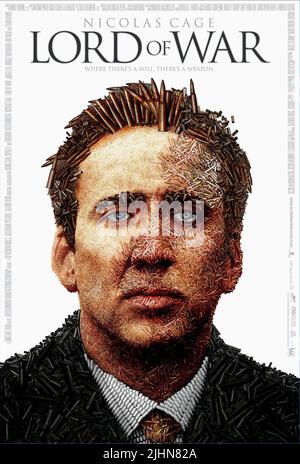 L'AFFICHE DE NICOLAS CAGE, seigneur de guerre, 2005 Banque D'Images