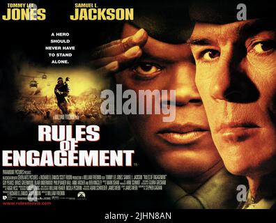 SAMUEL L. JACKSON, Tommy Lee Jones, LES RÈGLES D'ENGAGEMENT DE L'affiche, 2000 Banque D'Images