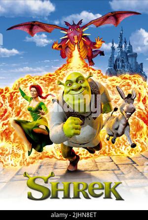 Affiche de film, Shrek, 2001 Banque D'Images