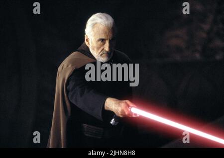 CHRISTOPHER LEE, Star Wars : Episode II - L'ATTAQUE DES CLONES, 2002 Banque D'Images
