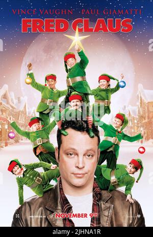 VINCE VAUGHN POSTER, FRED CLAUS, 2007 Banque D'Images