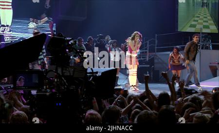 MILEY CYRUS, HANNAH MONTANA ET MILEY CYRUS : LE MEILLEUR DES DEUX MONDES, 2008 CONCERT Banque D'Images