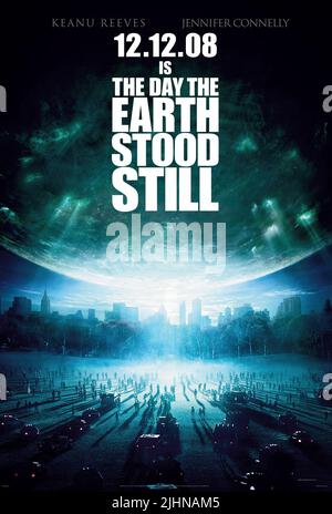 POSTER DE FILM, LE JOUR OÙ LA TERRE ÉTAIT ENCORE, 2008 Banque D'Images
