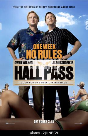 JASON SUDEIKIS, OWEN WILSON POSTER, HALL PASS, 2011 Banque D'Images