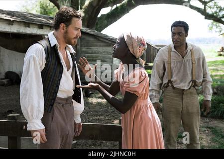 MICHAEL FASSBENDER, LUPITA NYONG'O, Chiwetel Ejiofor, 12 ans d'un esclave, 2013 Banque D'Images