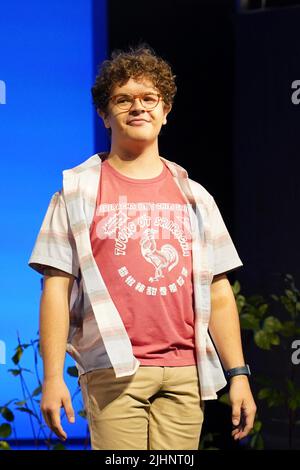 New York, NY, États-Unis. 19th juillet 2022. Gaten Matarazzo lors d'une apparition publique pour Gaten Matarazzo rejoint le casting de CHER EVAN HANSEN sur Broadway, Music Box Theatre, New York, NY 19 juillet 2022. Crédit : Kristin Callahan/Everett Collection/Alay Live News Banque D'Images