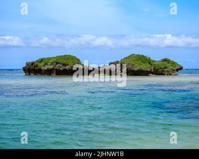 Hoshizuna Beach, préfecture d'Okinawa, Japon Banque D'Images