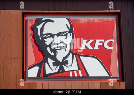 20 juillet 2022. Restaurant KFC Drive Thru, Adélaïde, Australie Banque D'Images