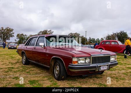 Cadillac DeVille au Manilla Showground Australie. Banque D'Images