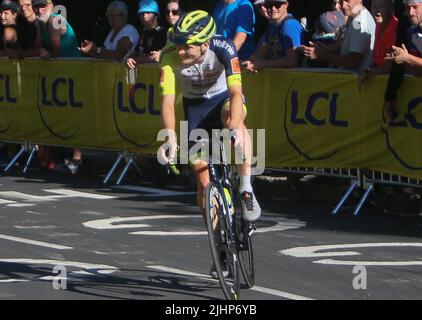ZIMMERMANN Georg d'Intermarché - Wanty - Gobert matériel pendant le Tour France 2022, course cycliste 12, Briançon - Alpe d'Huez (165,5 km) sur 14 juillet 2022 à Huez, France - photo Laurent Lairys / DPPI Banque D'Images