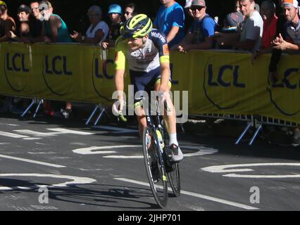 ZIMMERMANN Georg d'Intermarché - Wanty - Gobert matériel pendant le Tour France 2022, course cycliste 12, Briançon - Alpe d'Huez (165,5 km) sur 14 juillet 2022 à Huez, France - photo Laurent Lairys / DPPI Banque D'Images