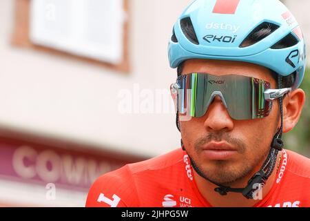 Saint-Gaudens à Peyragudes, France. 20th juillet 2022. Saint-Gaudens, France. 20th juillet 2022. Caleb Ewan australien de Lotto Soudal photographié au début de la phase 17 de la course cycliste Tour de France, de Saint-Gaudens à Peyragudes (130 km), en France, le mercredi 20 juillet 2022. Le Tour de France de cette année a lieu du 01 au 24 juillet 2022. BELGA PHOTO DAVID PINTENS - UK OUT Credit: Belga News Agency/Alay Live News Banque D'Images