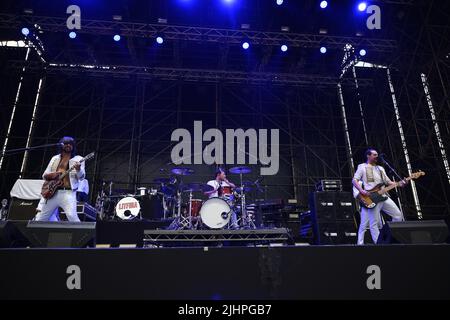 Rome, Italie. 18th juillet 2022. I Ministri live at Rock in Roma, 18th juillet 2022, Rock in Roma Ippodromo delle Capannelle, Rome, Italie crédit: Agence de photo indépendante/Alamy Live News Banque D'Images