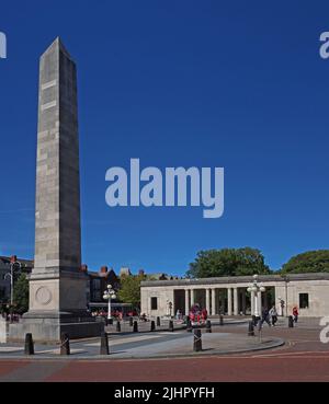 War Memorial, Lord Street, Southport, Merseyside, Angleterre, Royaume-Uni, PR9 0QG Banque D'Images