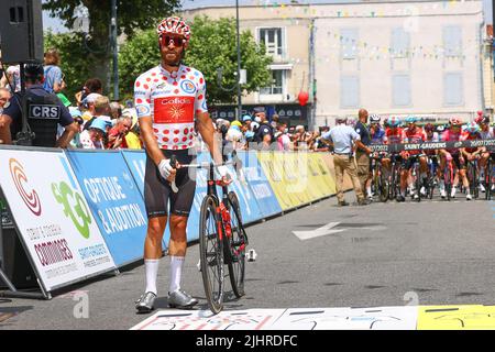 Saint-Gaudens, France, le 20 juillet 2022. Simon Geschke allemand de Cofidis photographié au début de la phase 17 de la course cycliste du Tour de France, de Saint-Gaudens à Peyragudes (130 km), en France, le mercredi 20 juillet 2022. Le Tour de France de cette année a lieu du 01 au 24 juillet 2022. BELGA PHOTO DAVID PINTENS - SORTIE ROYAUME-UNI Banque D'Images