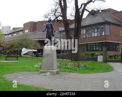 Une statue à Gravesend Kent au Royaume-Uni Banque D'Images