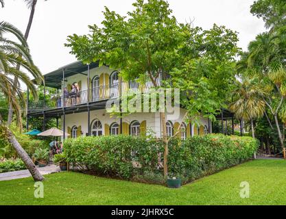 The Hemingway Home and Museum, Whitehead Street, Key West, Florida Keys, Floride, ÉTATS-UNIS Banque D'Images