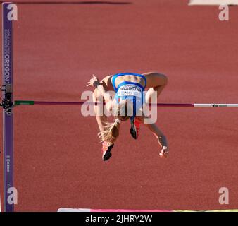 Eugene, 19 juillet 2022 Elena Vallortigara (ITA) vu en action pendant les Championnats du monde d'athlétisme à Hayward Field Eugene USA sur 19 juillet 2022 Alamy Live News Banque D'Images