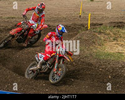 Simon Laengenfelder 516 de Red Bull GASGAS pendant le Grand Prix FIM du Championnat du monde de Motocross d'Allemagne sur 12 juin 2022 à Teutschenthal Banque D'Images