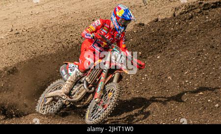 Simon Laengenfelder 516 de Red Bull GASGAS pendant le Grand Prix FIM du Championnat du monde de Motocross d'Allemagne sur 12 juin 2022 à Teutschenthal Banque D'Images