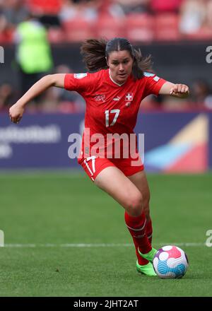 Sheffield, Angleterre, le 17th juillet 2022. Svenja Folmli de Suisse lors du match de championnat d'Europe des femmes de l'UEFA 2022 à Bramall Lane, Sheffield. Le crédit photo devrait se lire: Jonathan Moscrop / Sportimage Banque D'Images