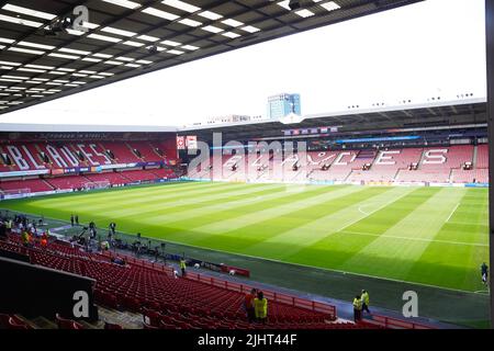 Sheffield, Royaume-Uni. 17th juillet 2022. Sheffield, Angleterre, 17 juillet 2022 : vue intérieure du stade Bramall Lane lors du match de football européen 2022 des femmes de l'UEFA entre la Suisse et les pays-Bas à Bramall Lane à Sheffield, en Angleterre. (Daniela Porcelli /SPP) crédit: SPP Sport presse photo. /Alamy Live News Banque D'Images