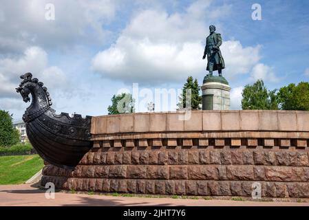 TVER, RUSSIE - 15 JUILLET 2022 : monument à Afanasy Nikitin. Tver, Russie Banque D'Images