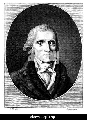 1790 environ , Paris , FRANCE : l'écrivain et dramaturge français Jean-François COLLIN d'HARLEVILLE ( 1755 - 1806 ). Portrait du XIX siècle de Boilly , gravé par Delvaux . - HARLEVILLE - PLAYWRITER - TEATRO - THEATRE - DRAMMATURGO - commediografo - SCRITTORE - LETTERATO - LITTÉRATURE - LETTERATURA - FRANCIA - gravure - incisione - ritratto - portrait - HISTOIRE - FOTO STORICHE - collier - Colletto -- ARCHIVIO GBB Banque D'Images