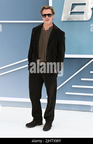 20 juillet 2022. Londres, Royaume-Uni. Brad Pitt arrive au Bullet train UK Special screening, Cineworld Leicester Square, Londres. Crédit : Doug Peters/EMPICS/Alamy Live News Banque D'Images