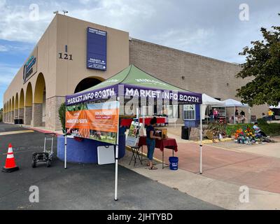 Marché hebdomadaire des producteurs de Heirloom à Green Valley, Arizona. Banque D'Images