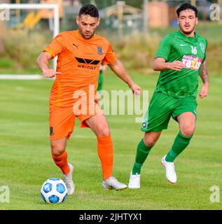 Dundela vs Ballymena United (pré-saison amicale) Wilgar Park, Belfast - 19/07/22 Banque D'Images