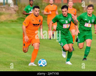 Dundela vs Ballymena United (pré-saison amicale) Wilgar Park, Belfast - 19/07/22 Banque D'Images