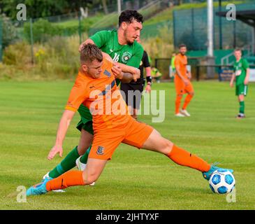 Dundela vs Ballymena United (pré-saison amicale) Wilgar Park, Belfast - 19/07/22 Banque D'Images